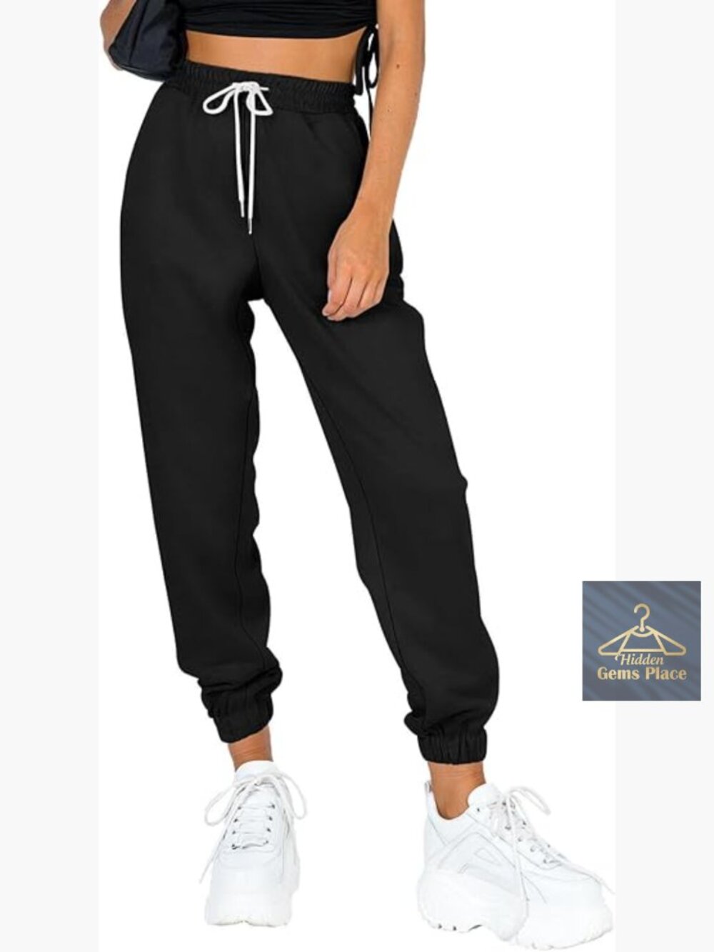 Cinch Bottom Joggers Lounge Pants with Pockets Athletic Sweatpants
